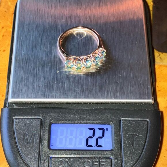 Genuine Blue Mystic Topaz Sterling Silver Ring Size 6 - Picture 8 of 8